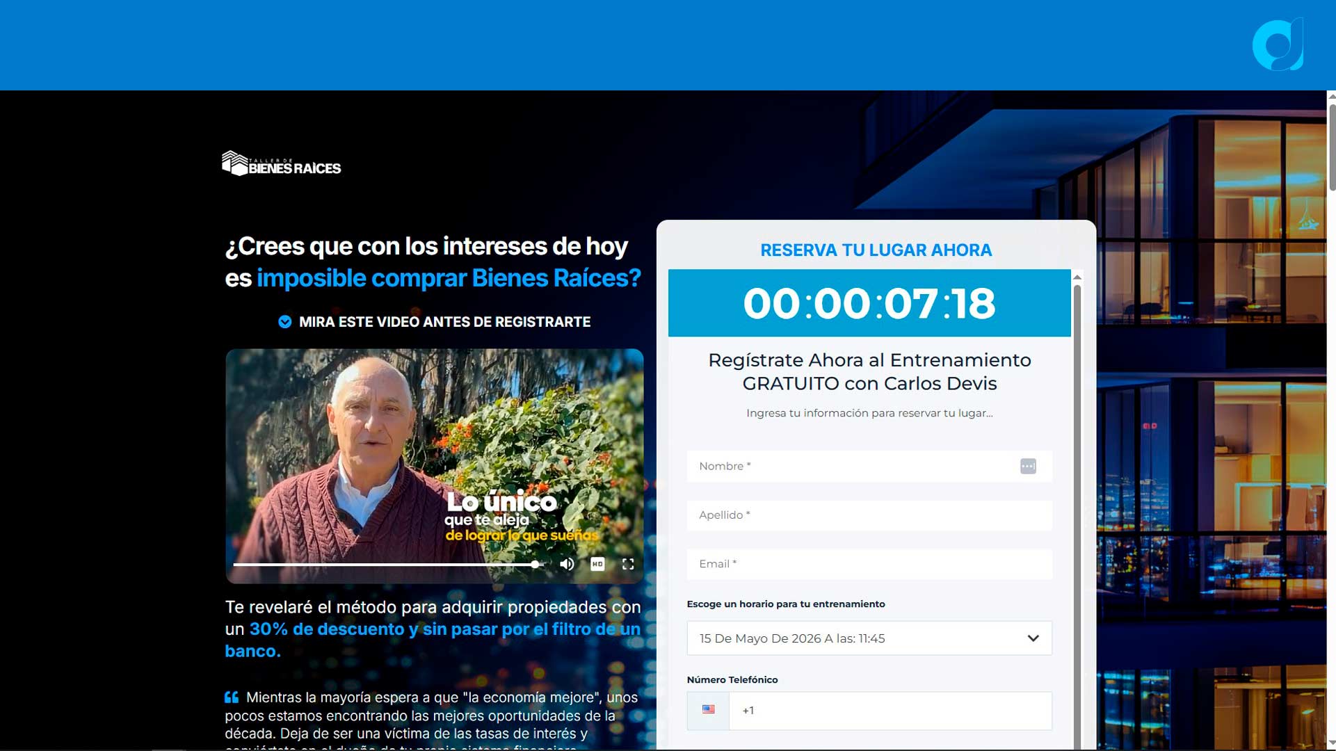 Embudo Webinar Carlos Devis