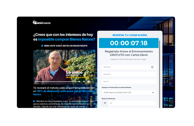 Embudo Webinar Carlos Devis